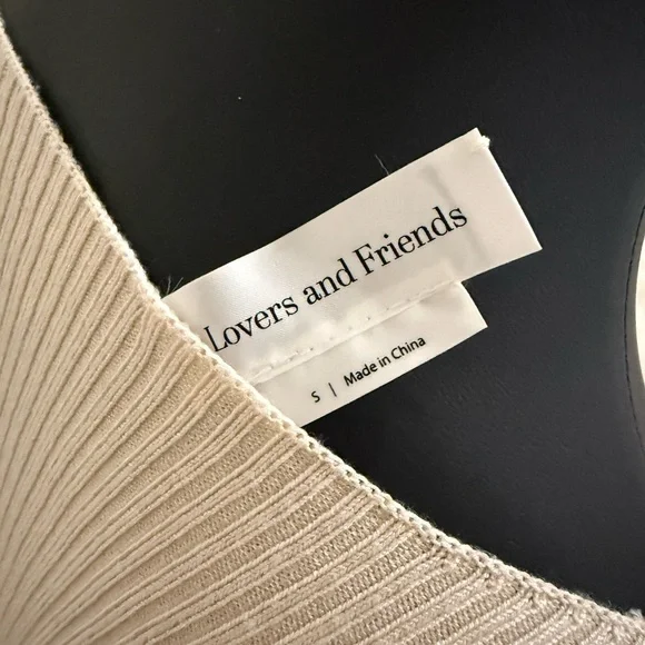 REVOLVE Lovers + Friends Cream Long Sleeve Dress - Picture 3 of 5